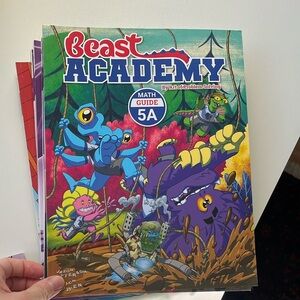 Beast Academy Level 5 Math Books - new, complete set